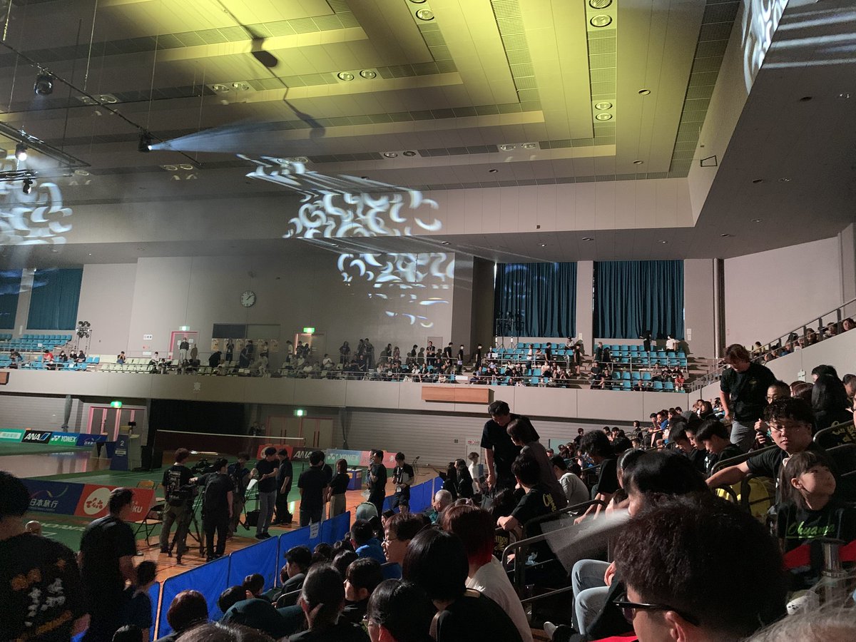 間もなく決勝！
#国際バドミントンU16庄内2025
#つるしんアリーナ小真木原
#鶴岡市
