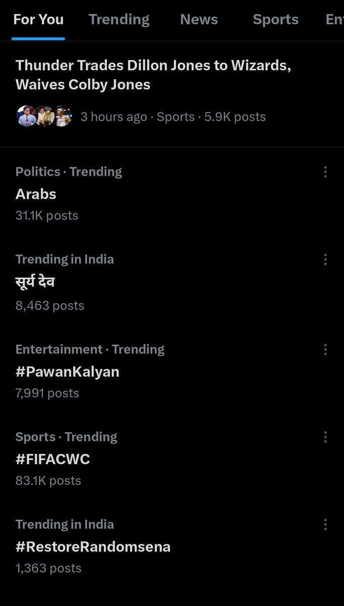 Finally our voice is trending on twitter. 

Let's make our voice bigger 🙏. 

Har har Mahadev 

<a href="/XCorpIndia/">X India</a> <a href="/X/">X</a> kindly restore <a href="/randomsena/">Randomsena</a> his suspension is unethical behaviour and not tolerable. 

I stand with Randomsena 

#RestoreRandomsena