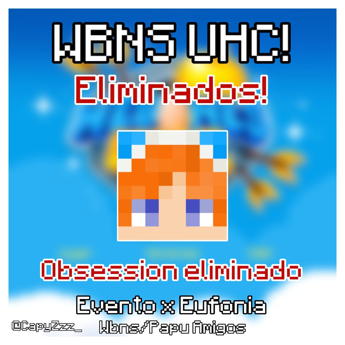 CapyZzz_'s tweet photo. Primer y no último eliminado por el borde 💀
-Obsession estando despistado, es agarrado por el borde en cueva sin poder escapar de este ⚰️
>Clip abajo!
#UHCWebones https://t.co/I85au88cWy