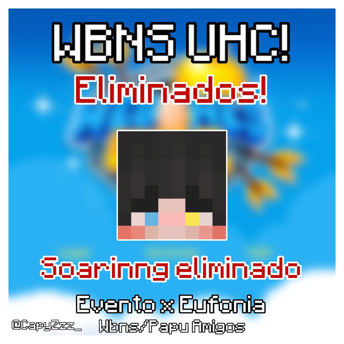 CapyZzz_'s tweet photo. Se nos murió a nada de poder escapar 🕊️
-Soarinng escapando del borde junto Lucasta, logrando ver la salida pero en cambio que Lucasta, Soarinng no tenía ender pearl...
>Clip abajo!
#UHCWebones https://t.co/FALBEh1ygH