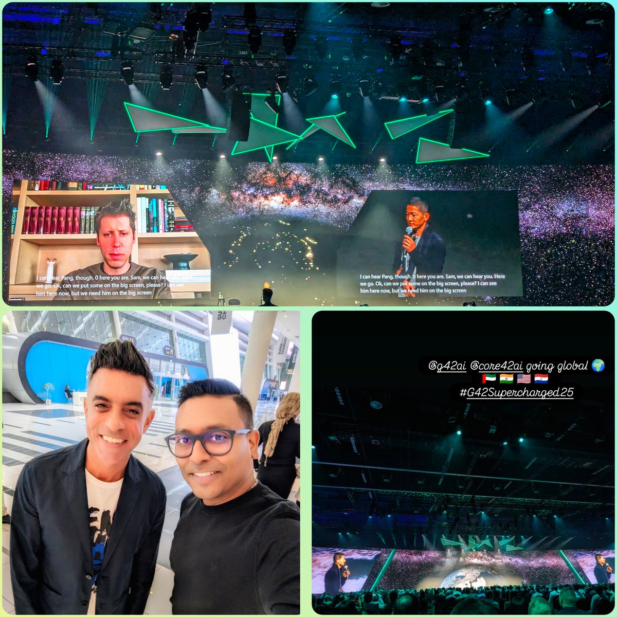 Ktink's tweet photo. #G42Supercharged25 ⚡ Shaping future of AI— Stargate UAE n 5GW UAE–US AI Campus to powerful talks @sama, @BradSmi ~ led by our group CEO #PengXiao n #AliNimer ✨
Highlights? Robodogs, responsibleAI, AI-powered 2moro 🤖🌍
#AIForGood #AIForCountries 
#7Years of #G42 🤖 #Core42 https://t.co/kBd0sI3W2D