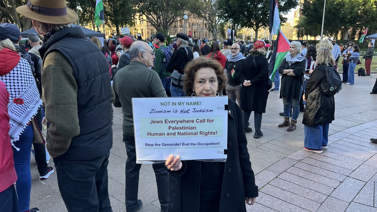 Some of the signage at the Sydney protest for #Gaza and #Iran today. 

Many were angry about Hannah Thomas’ eye injury during her arrest for protesting outside SEC Plating in Belmore.
