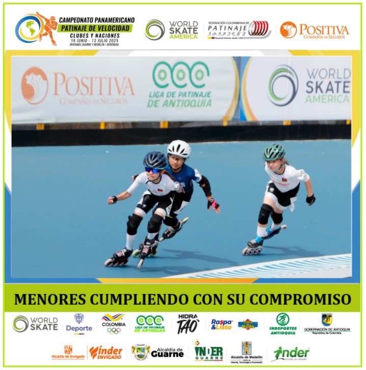 Durante dos días, el Campeonato Panamericano para la categoría menores ha llamado la atención, ya que este certamen es la segunda parte del Campeonato Panamericano de Patinaje de Velocidad 2025 – Positiva Compañía de Seguros S.A

Lea la nota 📲 fedepatin.org.co/noticias-veloc…
