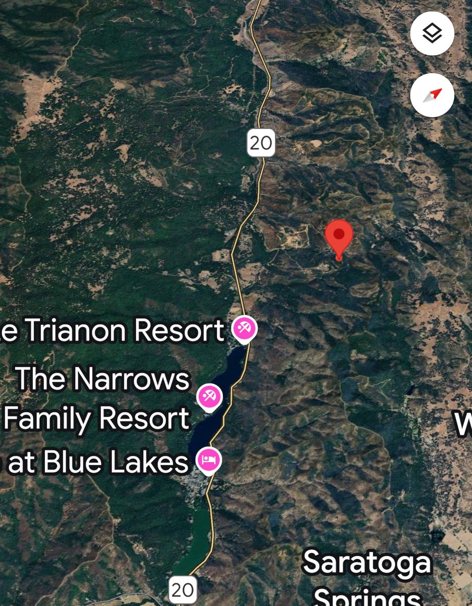 CALFIRELNU's tweet photo. #StateFire - NEW INCIDENT - Firefighters are at scene of a 3/4 acre vegetation fire east of Old State Highway/Highway 20 near Upper Lake. Firefighters are trying to gain access to the fire and the fire is reported to be a slow rate of spread. If traveling in the area use caution. 

#CALFIRE
#CALFIRELNU