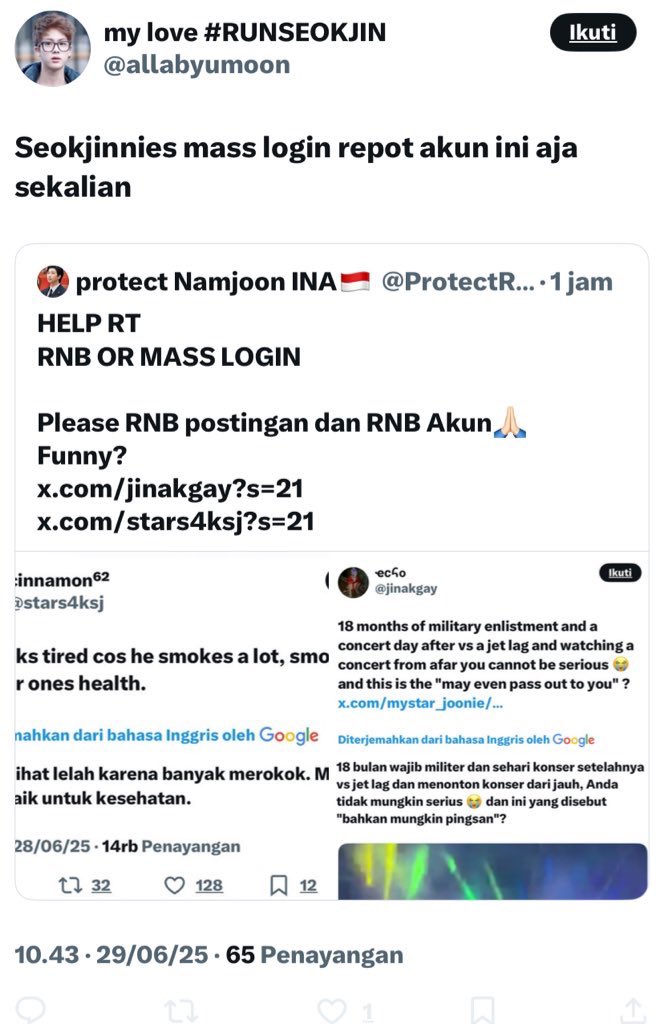 RM Protect tweet media