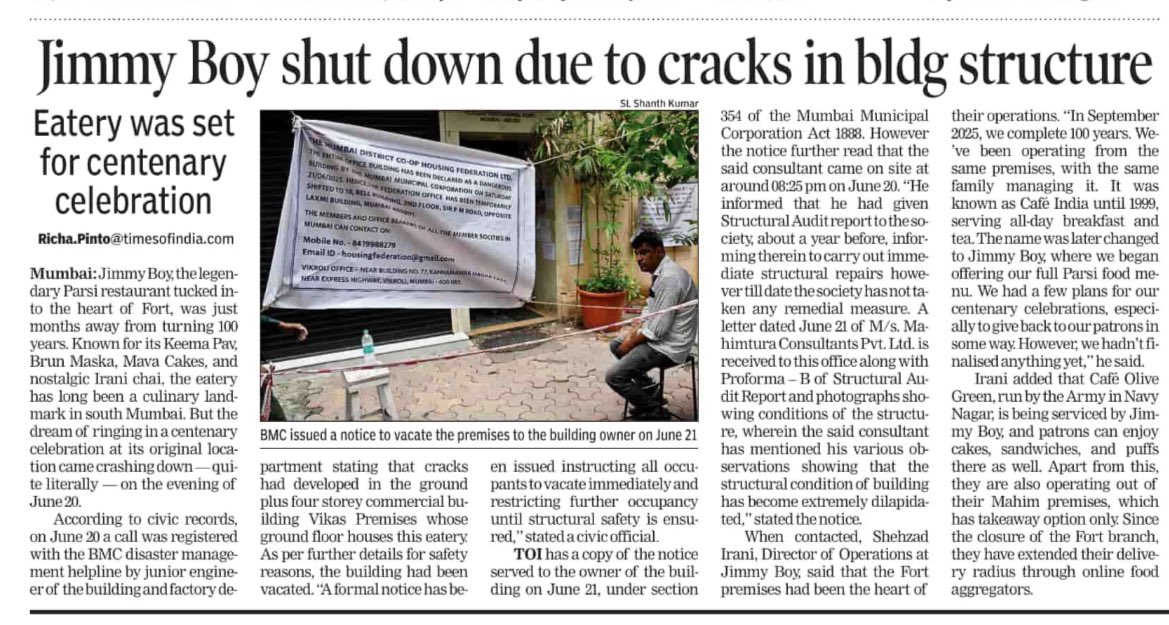Most of us in Mumbai have once at least enjoyed a a meal at Jimmy Boy, the legendary Parsi restaurant tucked into the heart of Fort, which was just months away from turning 100 years. Known for its Keema Pav, Brun Maska, Mava Cakes, and nostalgic Irani chai, the eatery has long