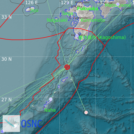 ird2025mrdhul Ryukyu Islands, Japan mb 5.2 2025/06/29 07:11:57  - For updates, please see  seisme.nc <a href="/EarthquakesGA/">EarthquakesGA</a> <a href="/GeoscienceAus/">Geoscience Australia</a> #earthquake #seisme #sismo