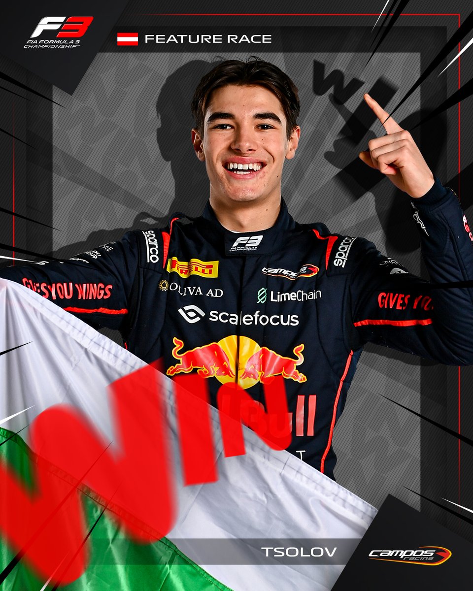 LAP 26 / 26 🏁

NIKOLA TSOLOV DOMINATES IN SPIELBERG TO WIN THE FEATURE RACE! 

#F3 #AustrianGP