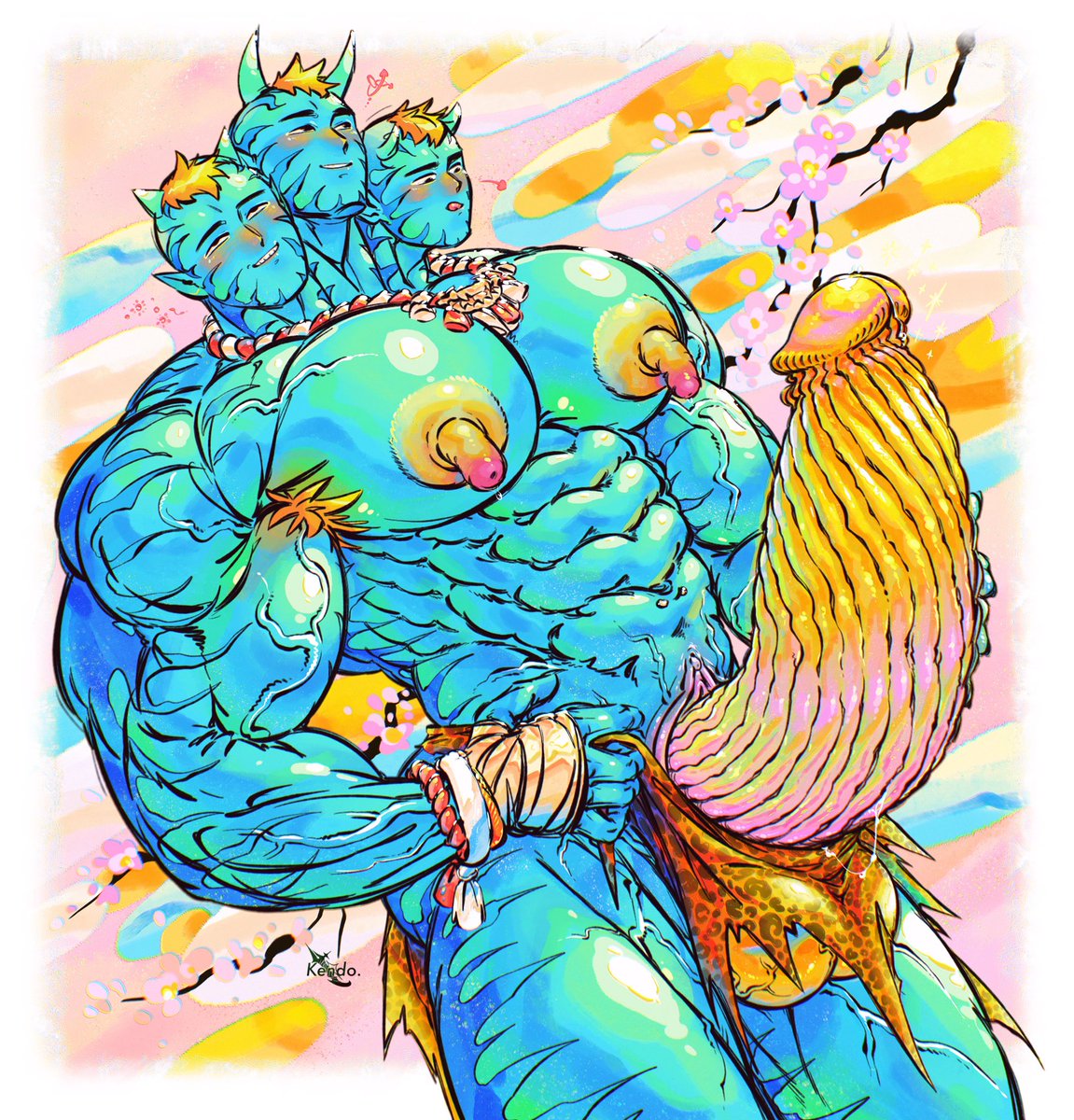 [ HAPPY PRIDE MONTH 2025🌈🎏🫶🏻🖼️✨!!! ]
“ My Rainbow Japanese Giant😳 ”
“ My pride representative🥵 ”
“ MyOC ”{ Ohmu👹Boku👹Shoku👹🔞♨️✨ }