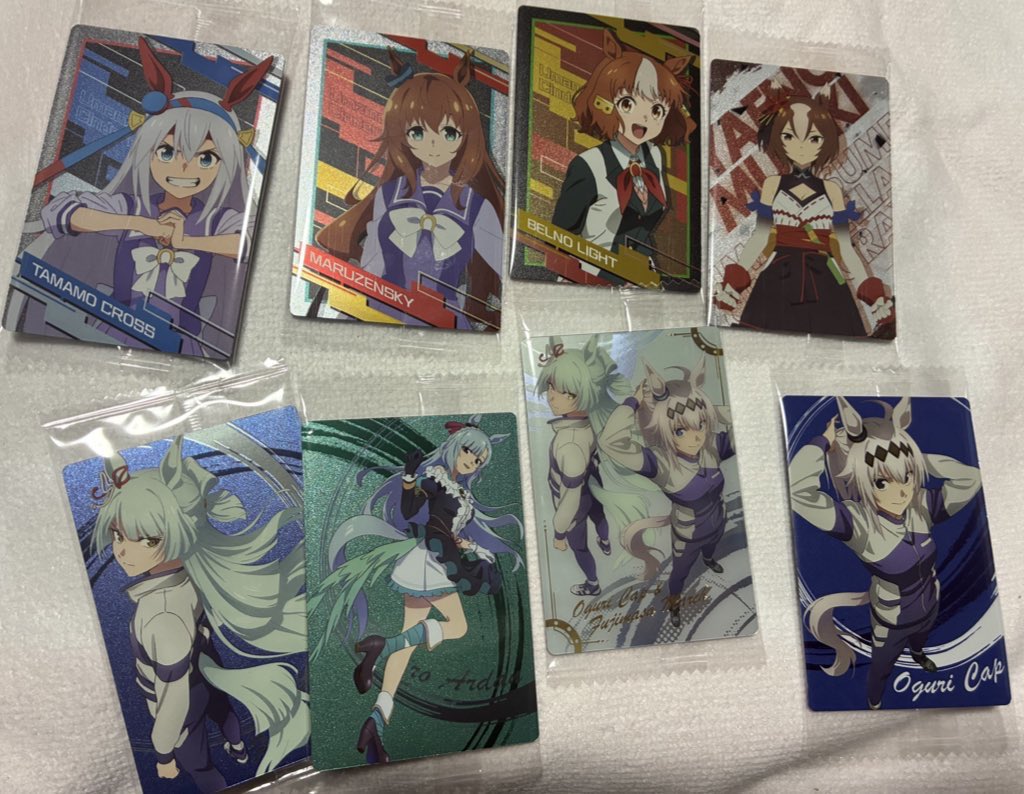 Cp3RR00's tweet photo. ウマ娘  シンデレラグレイ ウエハース 交換希望

【譲】
写真のもの

【求】
シンボリルドルフ、写真のマーチ

郵送交換のみとなります！
検索からでもお気軽にお声掛けください🥺🥺🥺
リプでもDMでもお待ちしております！

 #ウマ娘 
 #シンデレラグレイ  
 #シンボリルドルフ https://t.co/QzQ82Jefxv