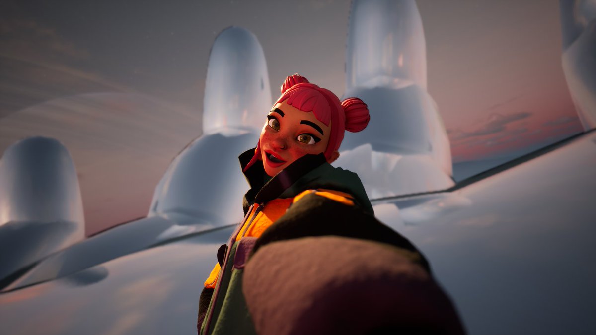 Limbo_ai's tweet image. up in limboverse, just chillin' on a giant mirrored hand. fuck gravity, sunsets are my new drug