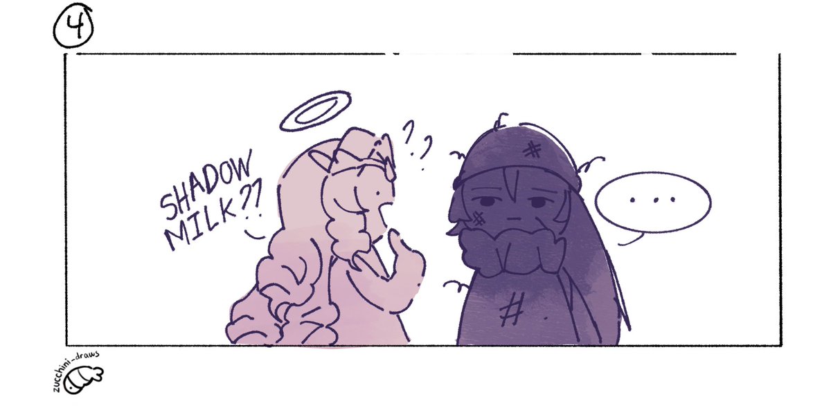 Zucchini_draws's tweet image. Our other half's comic 馃悰
#CRK #cookierunkingdom #shadowmilkcookie #shadowmilk #eternalsugarcookie #eternalsugar