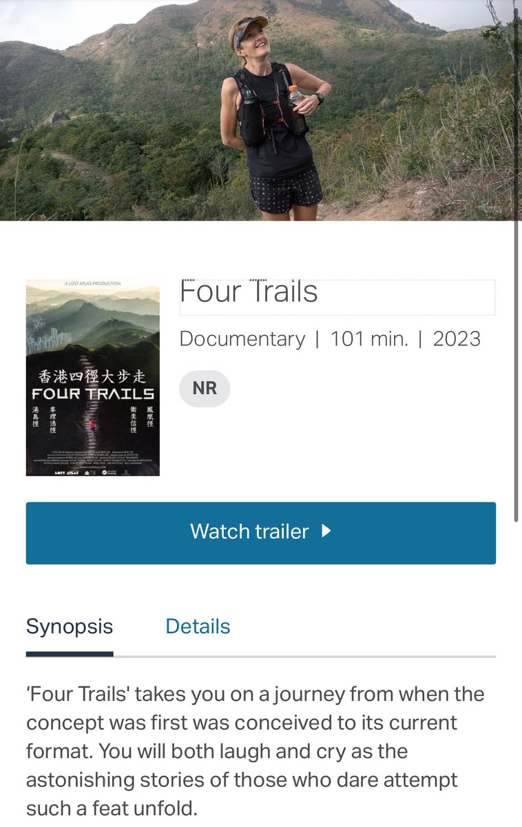 Traveling during the summer? Fly <a href="/cathaypacific/">Cathay Pacific</a> and get to enjoy Four Trails inflight from 01 July onwards. Take a selfie and tag us when you’re watching it. 🙌 

The film continues to screen daily in Hong Kong Broadway cinemas as well, seven months and counting! 

#FourTrails