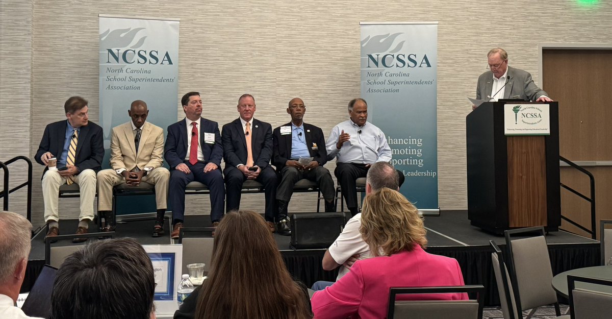 What a blessing to hear from these outstanding NC Superintendents of the Year! Thank you for your leadership! #NCSSA