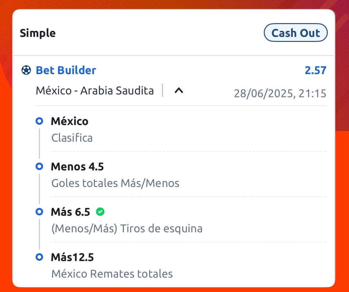 JoePicksWin's tweet photo. #JoePicks 💸✅✅ 🔥
#Mexico 🆚 #ArabiaSaudita
#CopaOro
#JoeWin 💥💥
Apuesta bajo riesgo del canal privado para seguidores.
Cuota: 2.57 🤑🤑
Cobramos al 90% de ganancia, incluso faltando solo un remate, igual fue full verde ✅✅
Síguenos para que no te pierdas los #JoePicks https://t.co/pLltmJhSSP