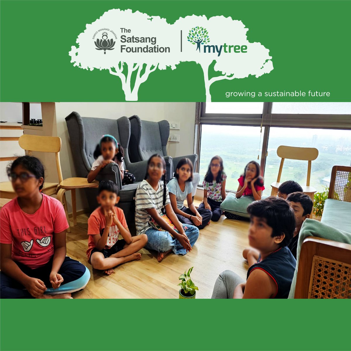 SatsangTweets's tweet photo. 1/2
7 June:#MyTreeAcademy volunteers held an #AwarenessSession at Gagangiri Elanza Society #Mumbai. 10 children explored the magic of trees, planted spinach seeds & shared heartfelt stories of their connection to trees. A step closer to raising young #EnvironmentalStewards! https://t.co/SBVZhMiVUm