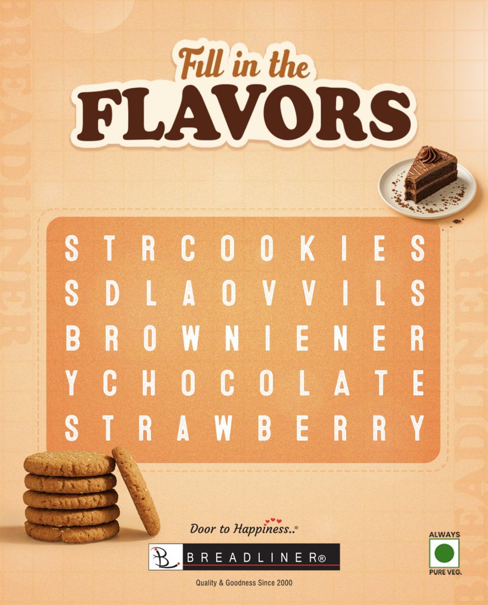 Breadliner1's tweet image. Across, down… and always delicious!
We turned your favorite treats into a tasty little brain teaser. 🧁
Swipe, solve, and tag a friend to test their foodie IQ too!

#breadliner #bakery #breadlinerbakery #contest #giveaway  #contestday #contestalert #giveawayalert