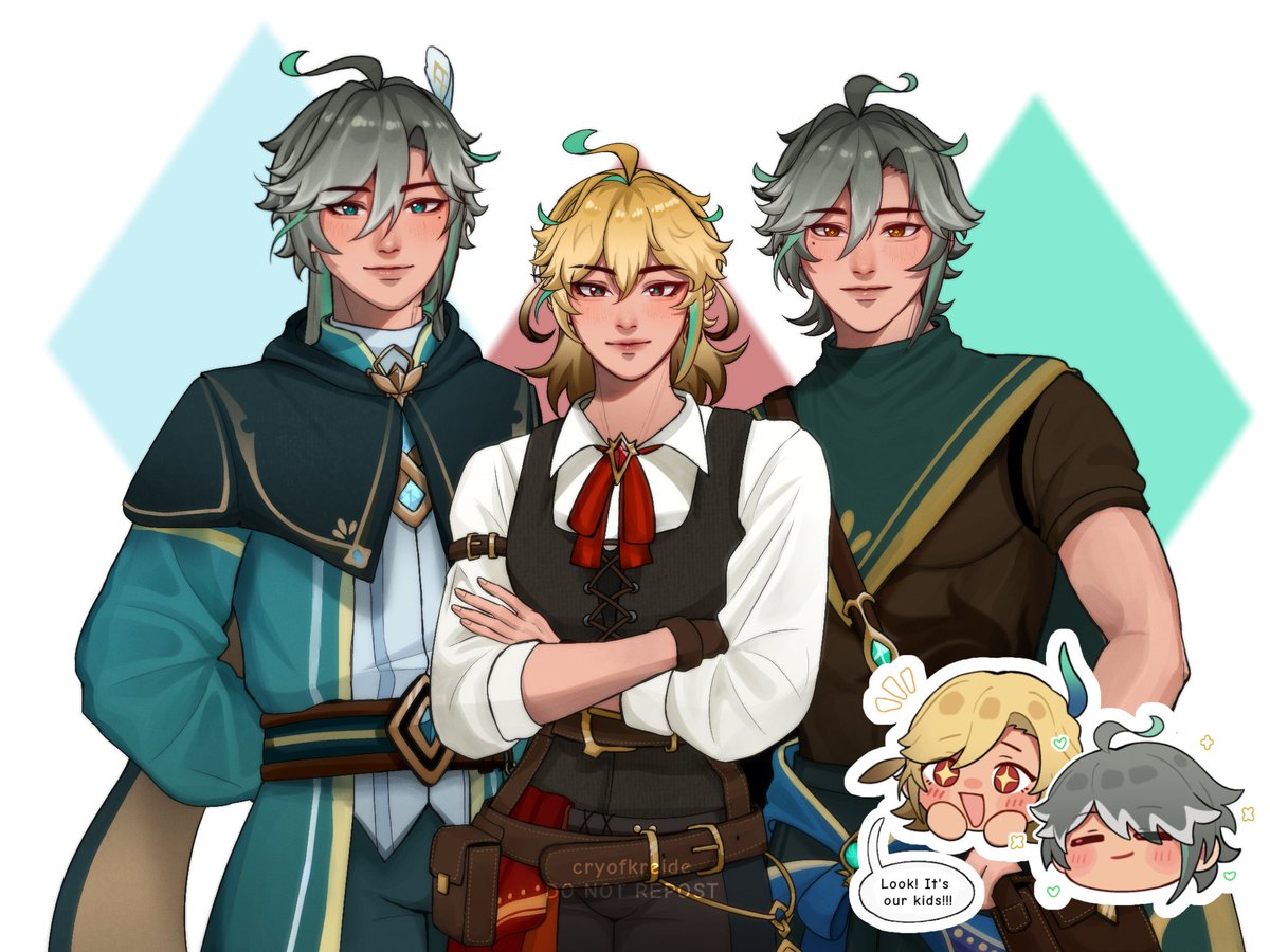 cryofkreide's tweet image. [🏛️🌱☀️🍃🪞A/B/O #kvthmfamau] 

Fanchildren redesign + AU info!🧵
#kavetham #kavehtham