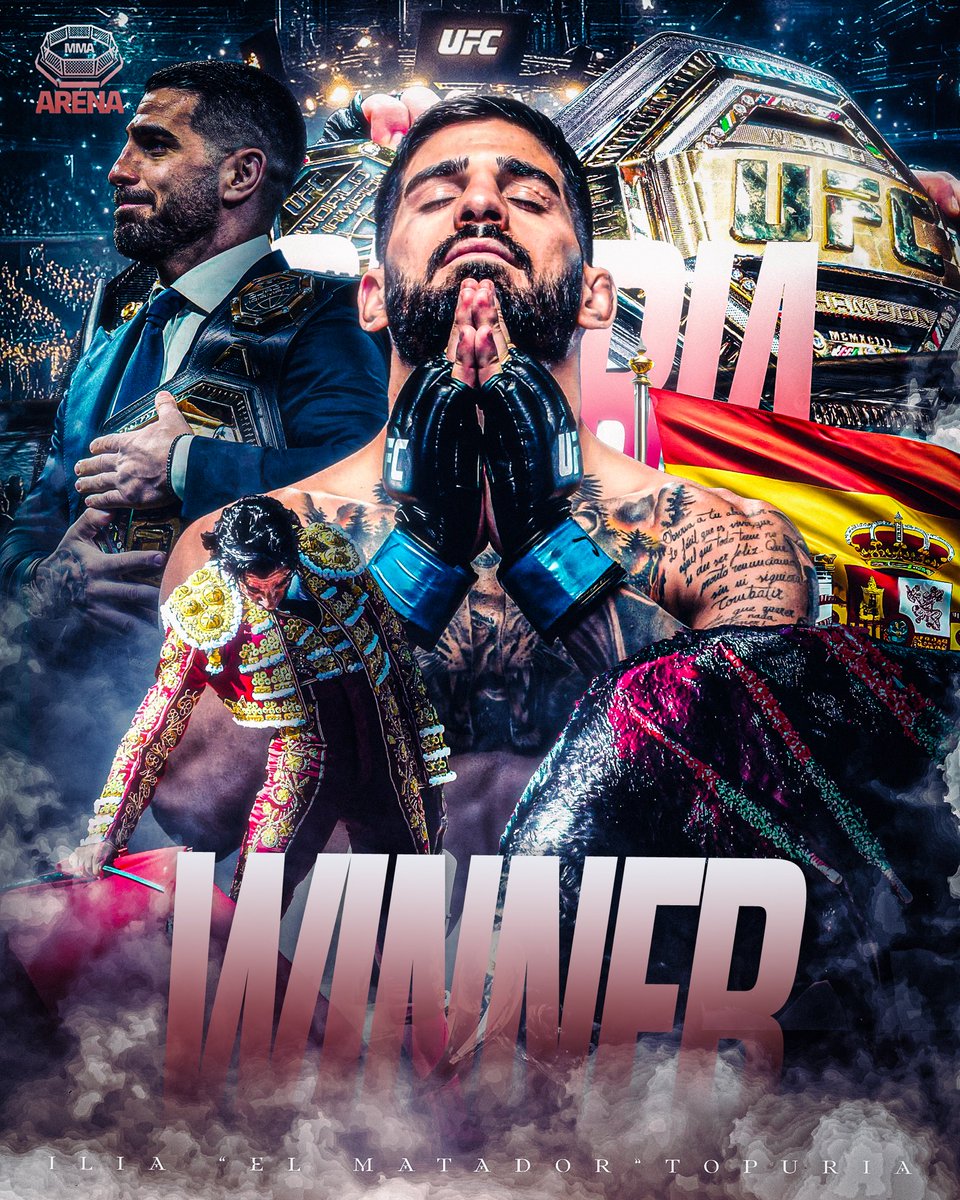 🚨 WOWWWWW KO NET DE ILIA TOPURIA 🇬🇪🇪🇸 SUR CHARLES OLIVEIRA 🇧🇷 AU 1ER ROUND C’EST DINGUEEEE. 

ANDDDED NEWWWWWW 🏆

#UFC317