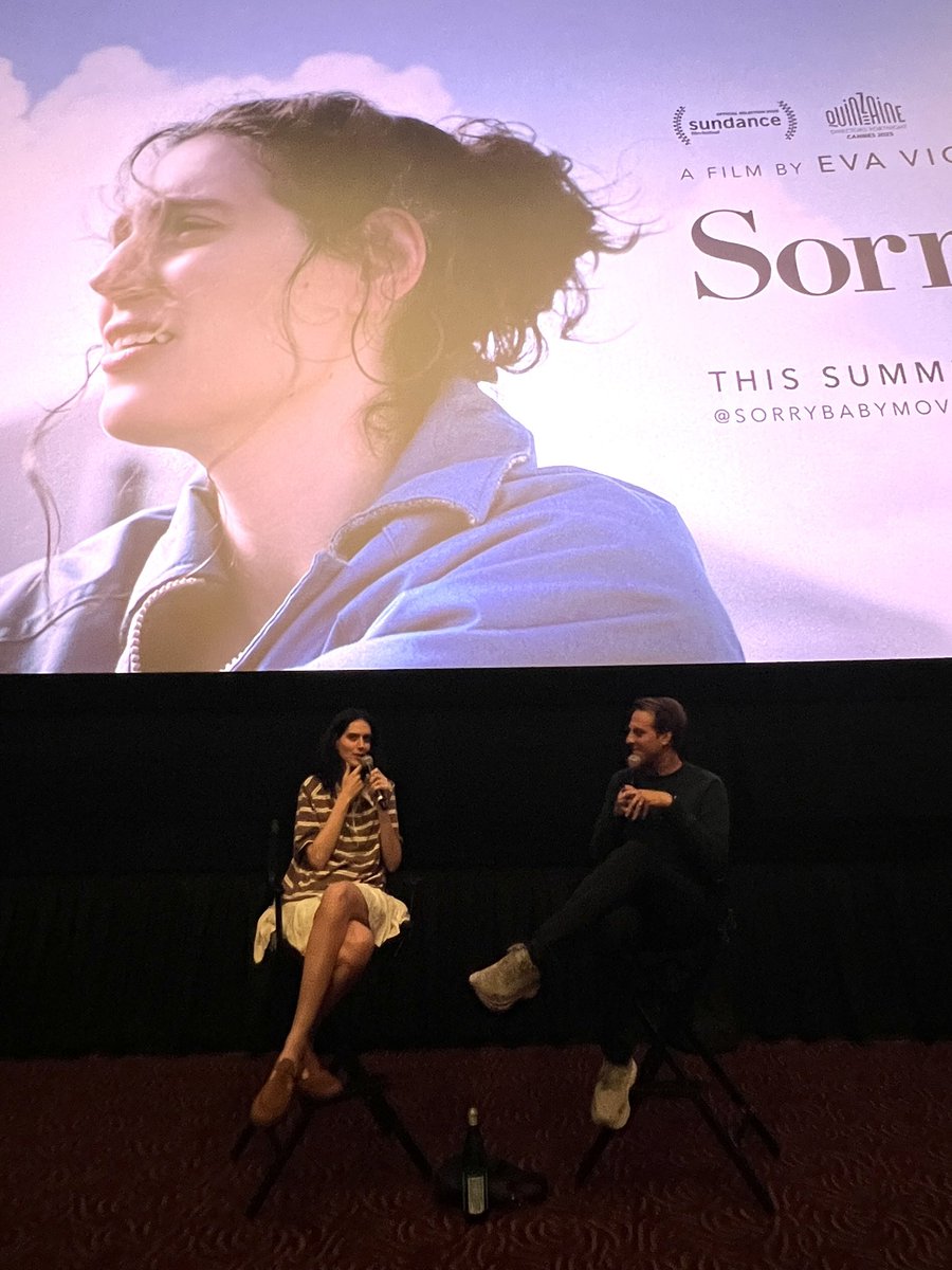 chriskpickens's tweet image. Sorry, Baby (2025)
Starring Eva Victor & Naomi Ackie
Written and Directed by Eva Victor
Incredible directorial debut. Eva showcases a masterful control of tone confidence in their filmmaking. Beautiful work from everyone here