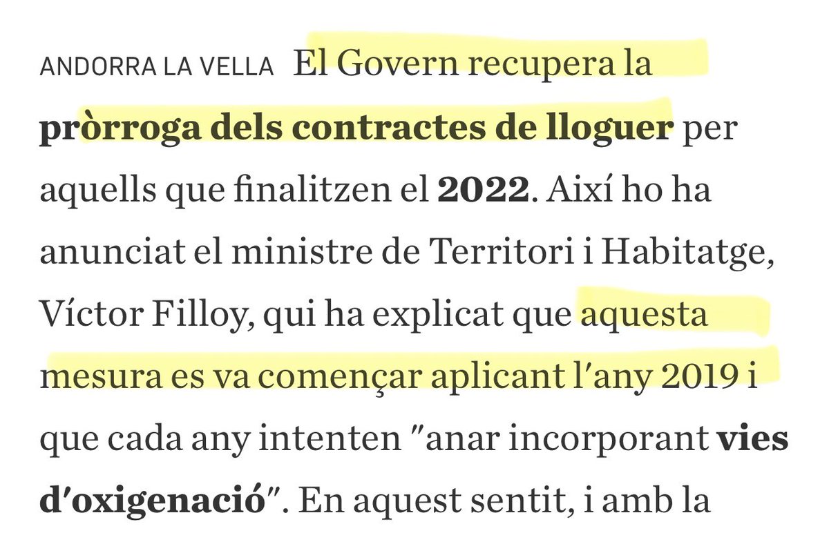 Una dècada de lloguers prorrogats (amb decisions sempre preses en any electoral), desenes de milions en un parc públic que no tira, el sector HUT seriosament perjudicat i aviat l’espantall dels “pisos buits”… 
i estem pitjor que mai⁉️

Accés a l’habitatge diariandorra.ad/opinio/editori…