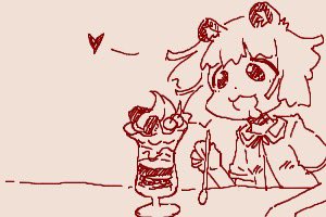「ちかごろのらくがき2 おすすめランチパックはモンブラン」|うちうのイラスト