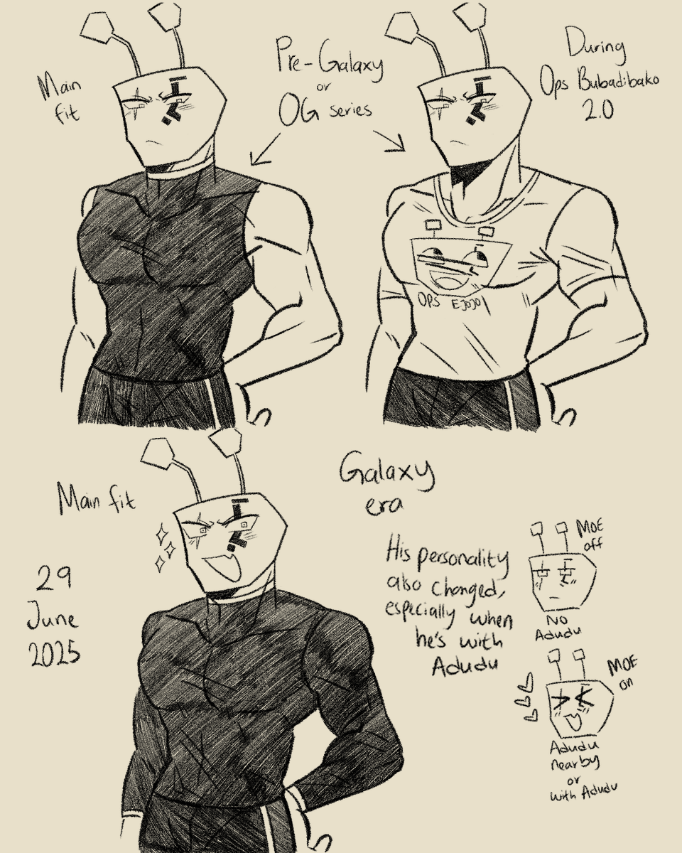 [Redemption AU]
Smthg quick I made as reference but also as identifier for timeline in the AU
#ejojo