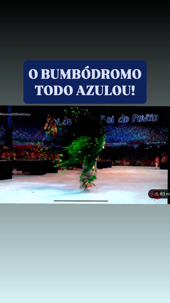 O bumbódromo todo azulou! E eu sou DOIDA de dizer que tu não ama esse teu boi fuleiro, SIM! NÃO AMA! NÃO AMA MESMO KKKKKKKKKKKKKKKKKKKKKKKKKKKKKKKKKKKKKKKKKKKKKKKKKKKKKKKKKKKK