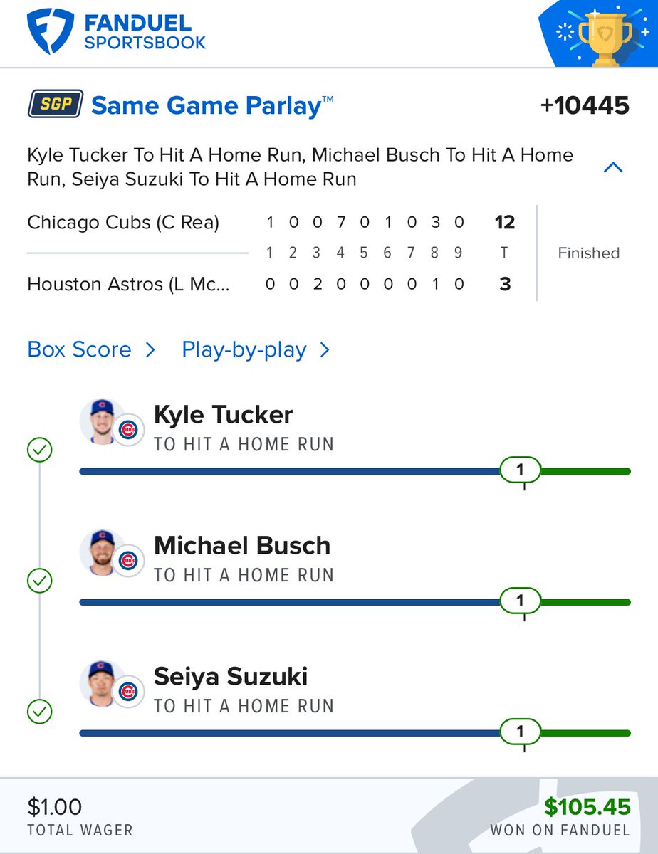SportCapitalM's tweet photo. MLB parlay winner 😎😎😎 https://t.co/6kbdHeiYEA