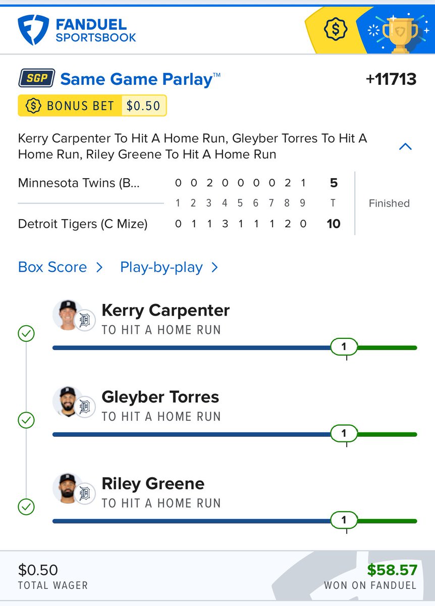 SportCapitalM's tweet photo. MLB parlay winner 😎😎😎 https://t.co/6kbdHeiYEA