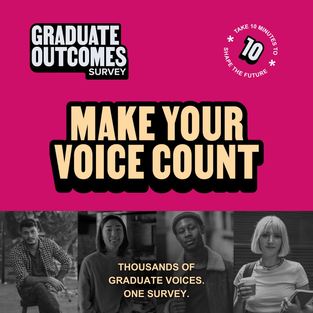 UniofHerts's tweet image. #DidYouKnow the #GraduateOutcomes survey is the UK’s biggest annual social survey? 😮  

Recent #UniofHerts graduates will be invited to join in 15 months after completing their studies. 🎓 

Find out more here! 👇🏽 
bit.ly/3GG0Hg0

#Alumni #Graduates