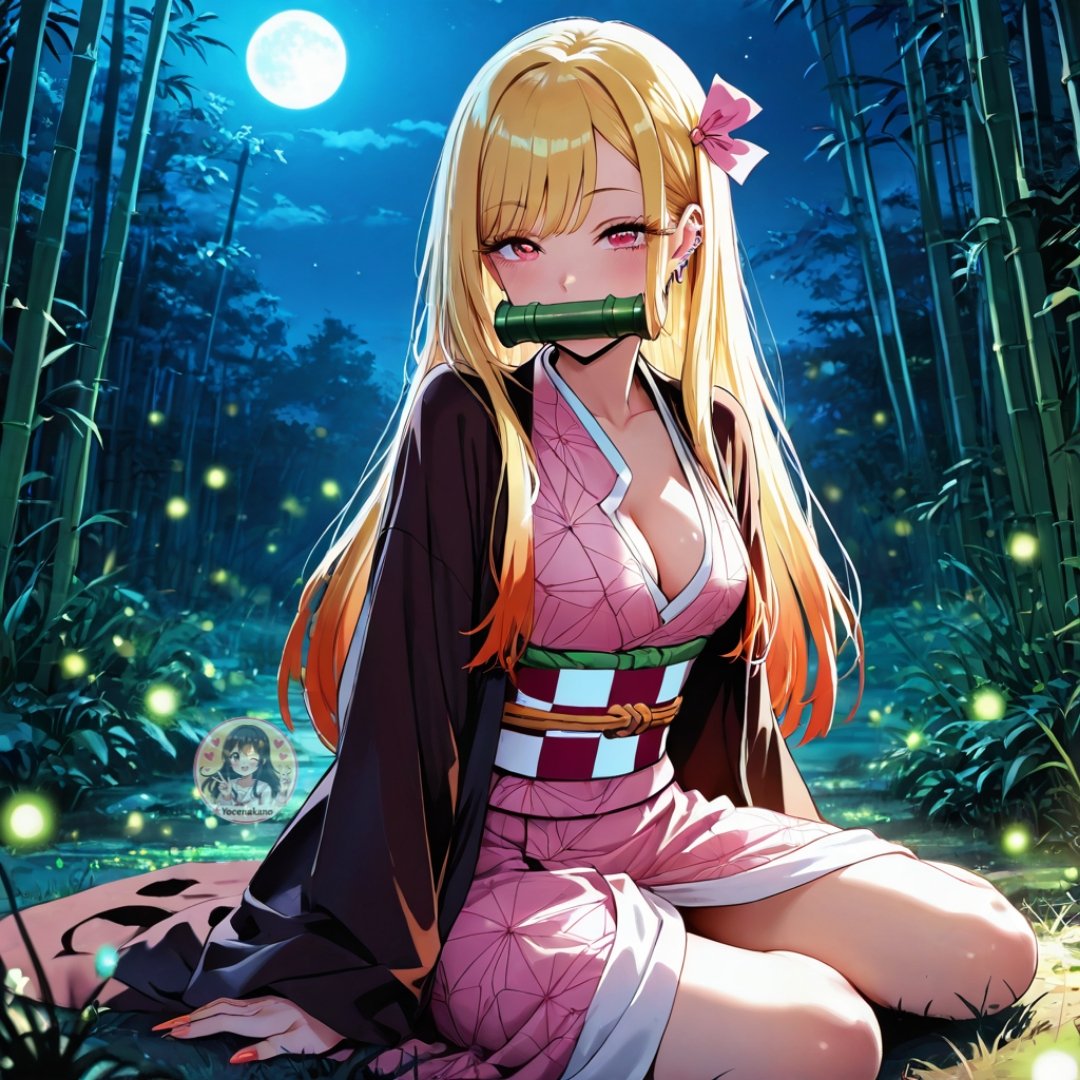 yocenakano's tweet image. #nakanoitsuki #marinkitagawa #sonobisquedollwakoiwosuru #QuintessentialQuintuplets #AiArt #cosplaynezuko #kamadonezuko