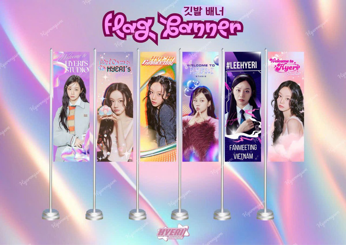 hyerongsvn's tweet image. Another project to support Hyeri Fan Meeting Ho Chi Minh City - Welcome to Hyeri’s Studio ✨✨ 
6 flag banners will be placed along the way to FMT hall to support the event. We are here to welcome her with the warmest support 🙆🏻‍♀️ 
Hyerongsvn is here for you! 
V-Hyerongs love you…