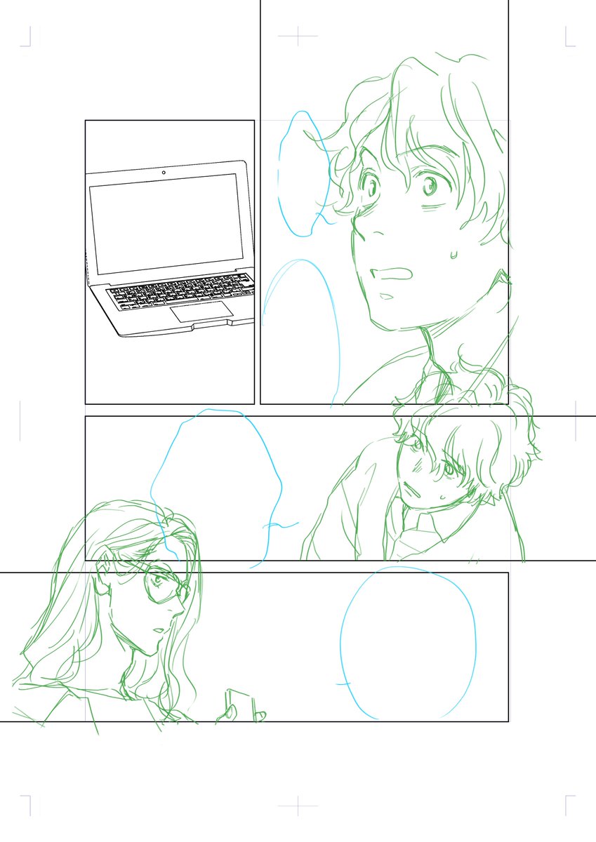 #つかの間の恋人
フォルダ整理してたら、第1話のゆきちゃんの下描きが出てきたので投下してみる⑤
完成稿も並べていきますので、比較して楽しんでみて下さいね