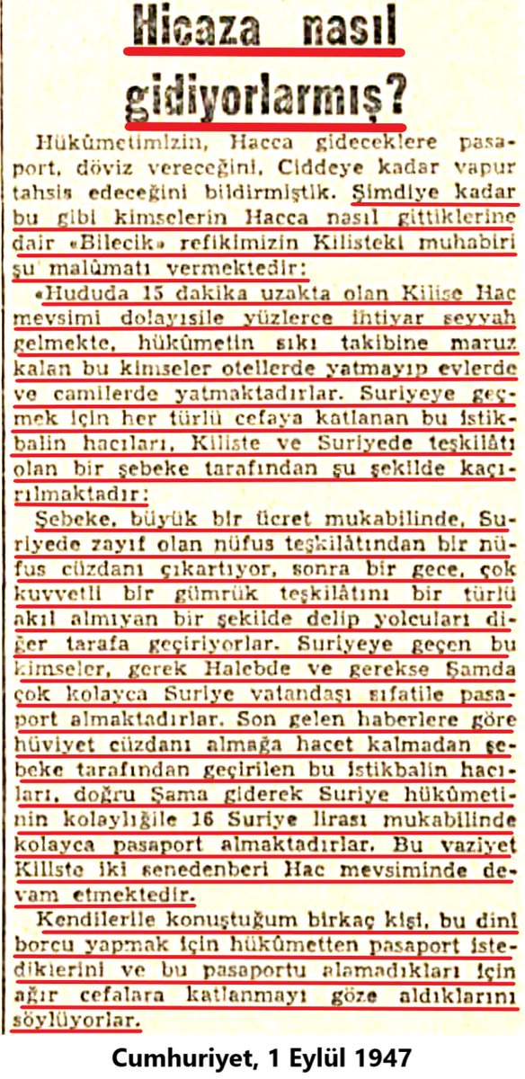 Belge

CHP diktasının hacca gitmek isteyenlere pasaport vermediğini, bu niyette olanları takip altına aldığını, hacca kaçak yollarla gitmek isteyenlerin binbir tehlikeyi ve hapis cezasını göze alarak Suriye üzerinden kaçırıldığını bakın nasıl itiraf etmiş <a href="/cumhuriyetgzt/">Cumhuriyet</a>

Kaçak