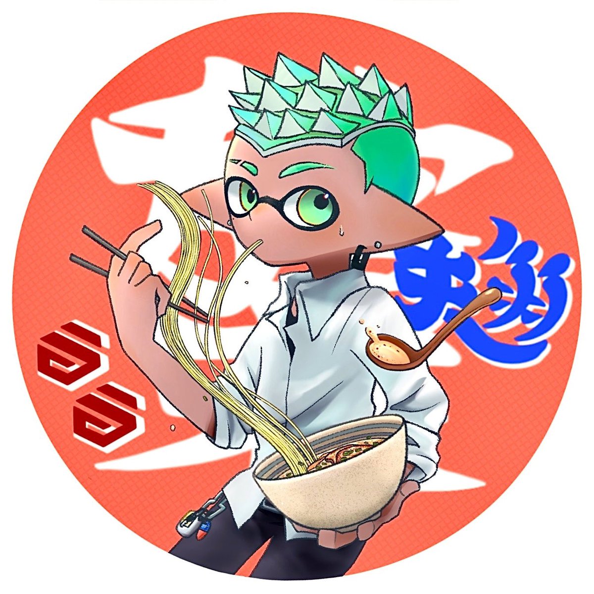 tanoty_'s tweet photo. ゲソの色が解釈違いだったのであげ直し🍜 https://t.co/NDmPpJOmbr