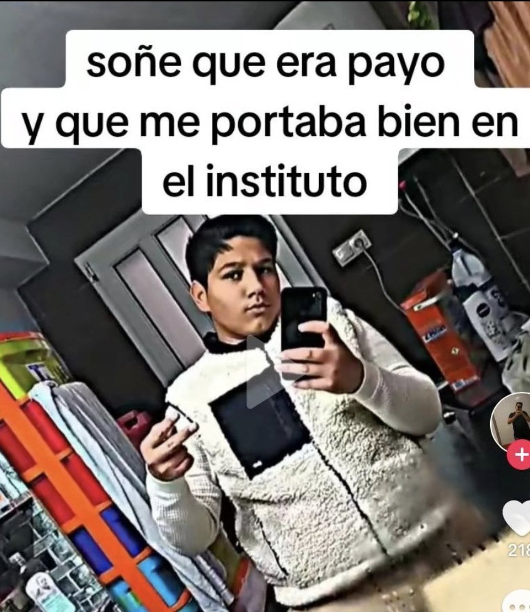 chacho que sudores man entrao...