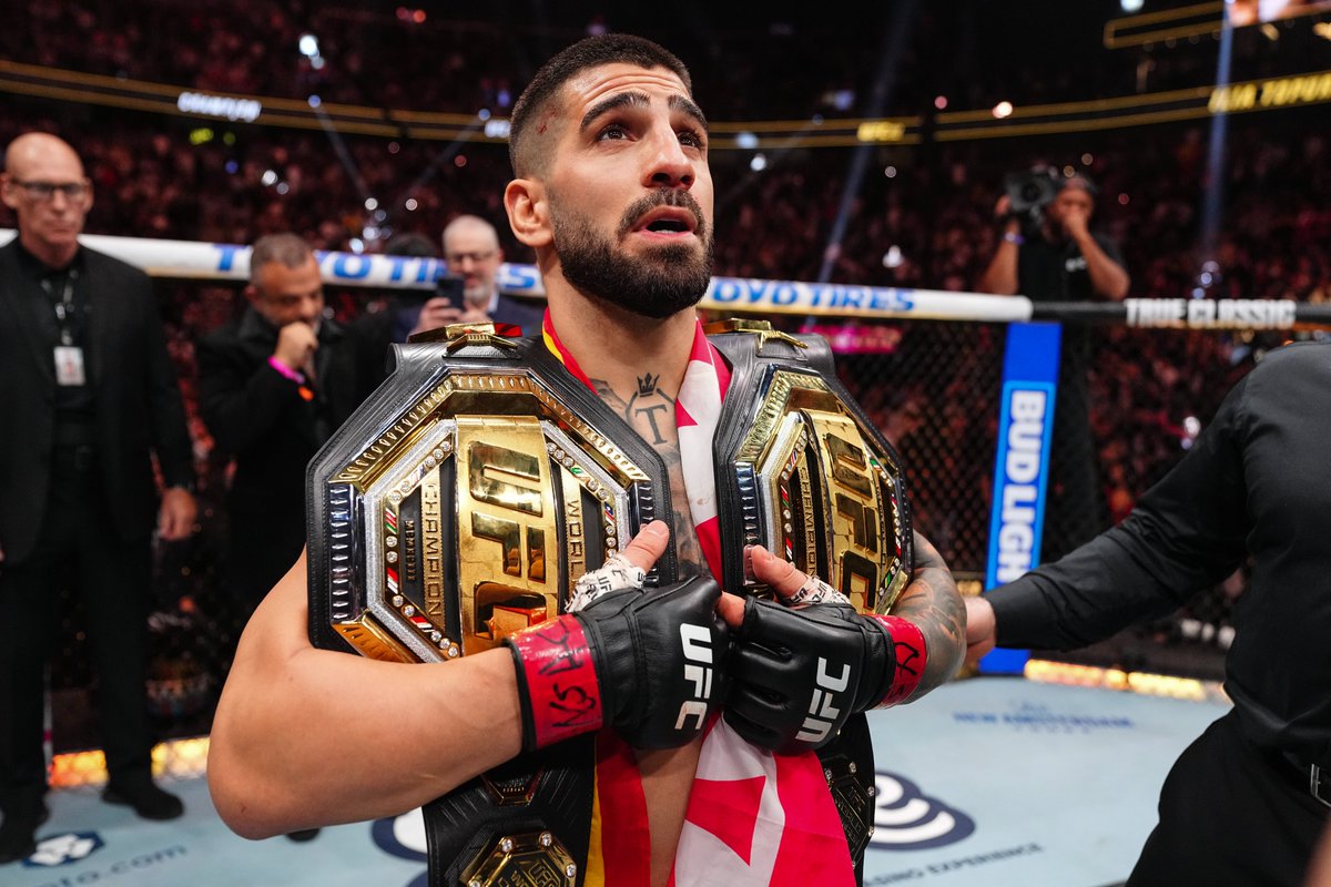 Conquered two-divisions 🌹🏆

@TopuriaIlia has etched his place in UFC history! #UFC317
