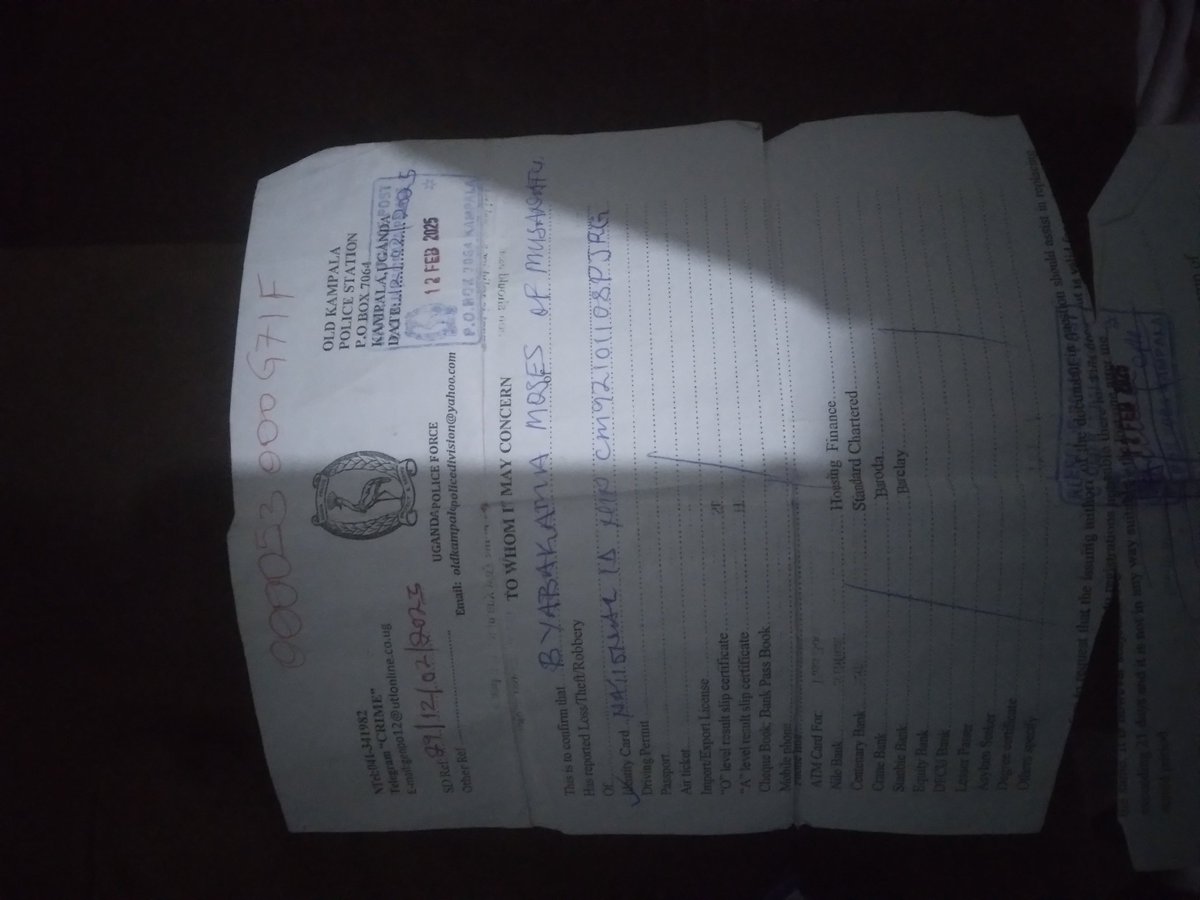 bbkmoses1's tweet photo. Dear @NIRA_Ug i did my replacement in February and my card has not come out  yet,i honestly need help https://t.co/9v4gVw0vko