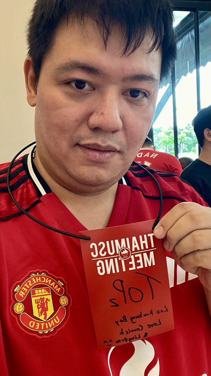 TopRozurtic6938's tweet photo. มางาน THAIMUSC MEETING 2025 ไกลบ้านมาก แต่ต้องมา! เป็นงานมิตติ้ง ของชาวSupporter Manchester United อย่างเป็นทางการในไทย ที่สนับสนุนเข้าสโมสรโดยตรง และปีนี้ชื่อแขวนพกความเป็นด้อมม่วงมาด้วยนะ 555
#thaimusc #ManchesterUnited #MUFC https://t.co/MjIv65oLog