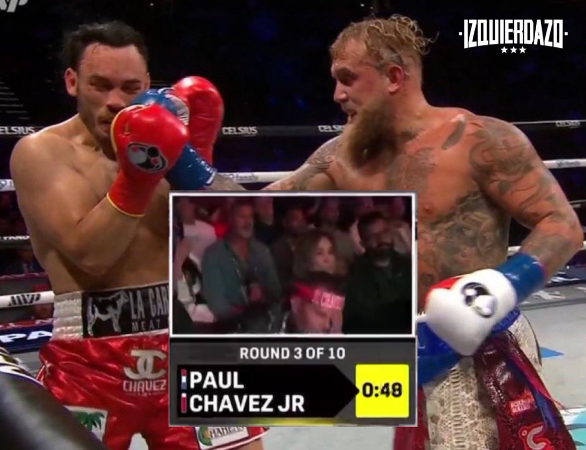 ¿Que tiene que estar pasando por la cabeza de Julio César Chávez Sr. en este momento? Pregunto en serio 🤔

📸 La cámara captó justo el momento en el que se lamentaba lo que estaba haciendo su hijo frente a Jake Paul en el ring y creo que las imágenes son elocuentes…

Durísimo.