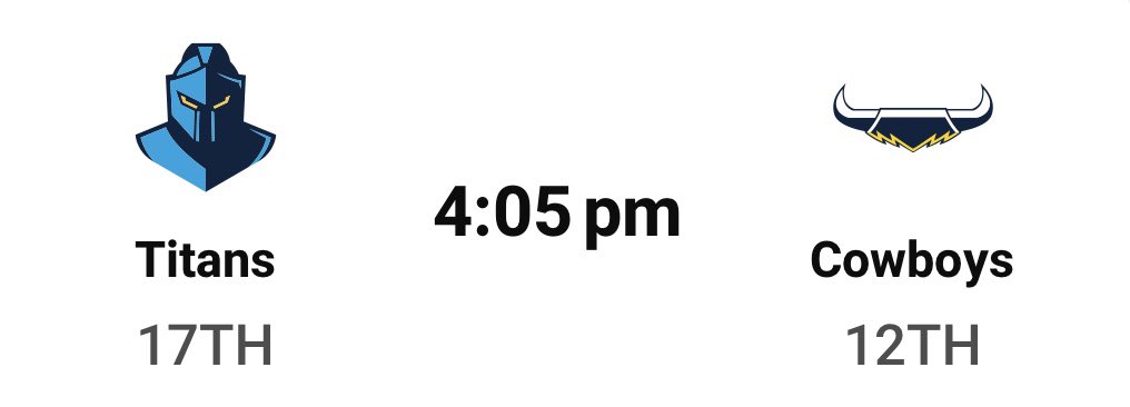 BigOtrivia's tweet photo. Remember the days when the Channel 9 Sunday match was either the no 1, 2 or third best of the round.
Instead it’s the 17th placed Titans against a Cowboys side who have conceded 38, 58 and 42 points in their last 3.
Could break all time lowest ratings records.
#Snorefest https://t.co/TZTVEwGEim