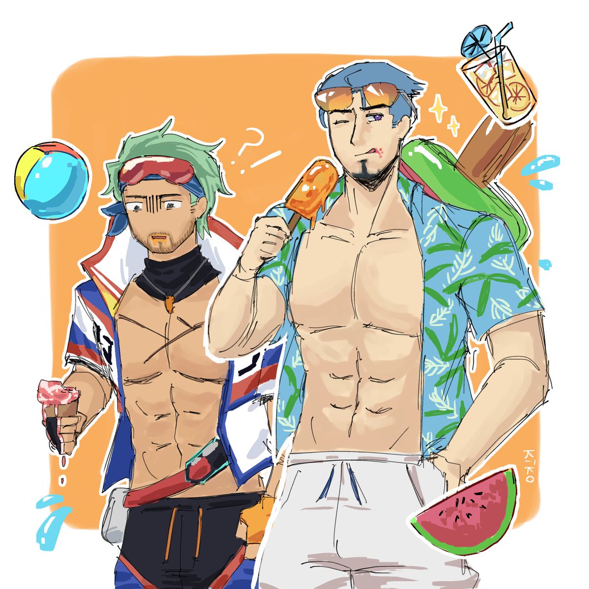 Kait0_ani's tweet photo. Have a wonderful summer! 🏄♂️
Don't forget to share your ice cream with a loved one🍦💝
#mlbbfanart #mlbbtwt #fredrinn #clint #clintmlbb #fredclint #fdcl https://t.co/zjurW3IGJV