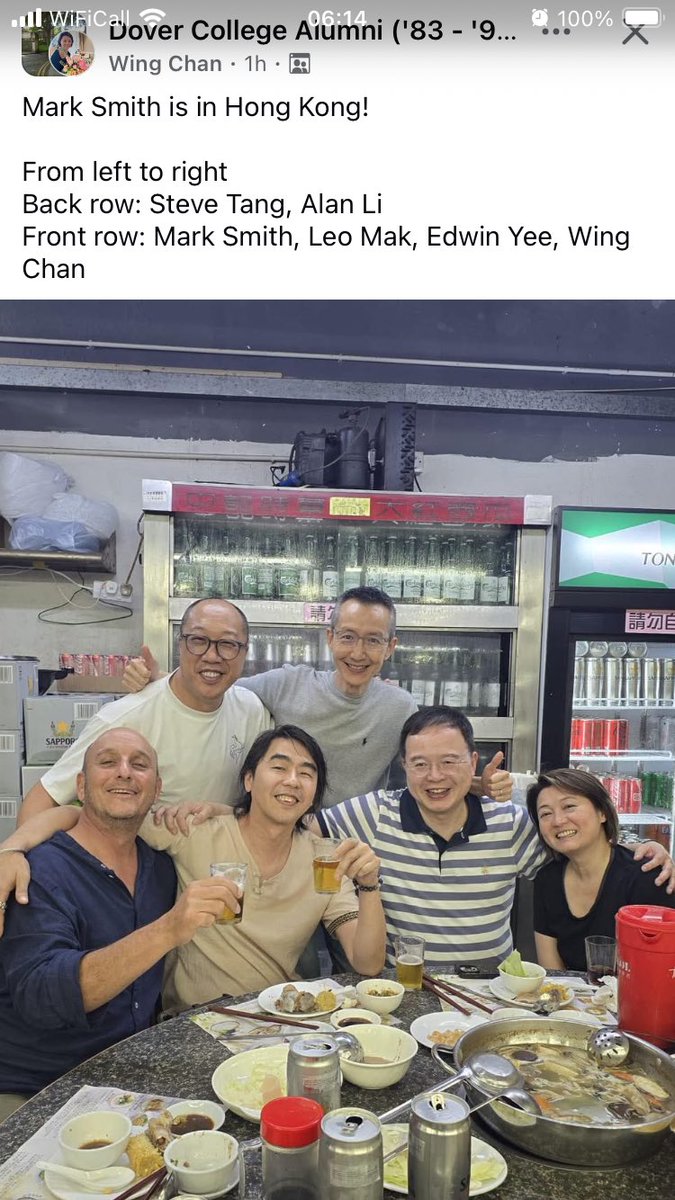 🌟 When #OldDovorians meet up, a good time will be had by all! This was certainly the case recently in Hong Kong, where Edwin Yee (P87 - 89), the Club’s Hong Kong Group contact, gathered with fellow ODs. 
👉 stay connected olddovorians.com Or simply Follow the OD Club