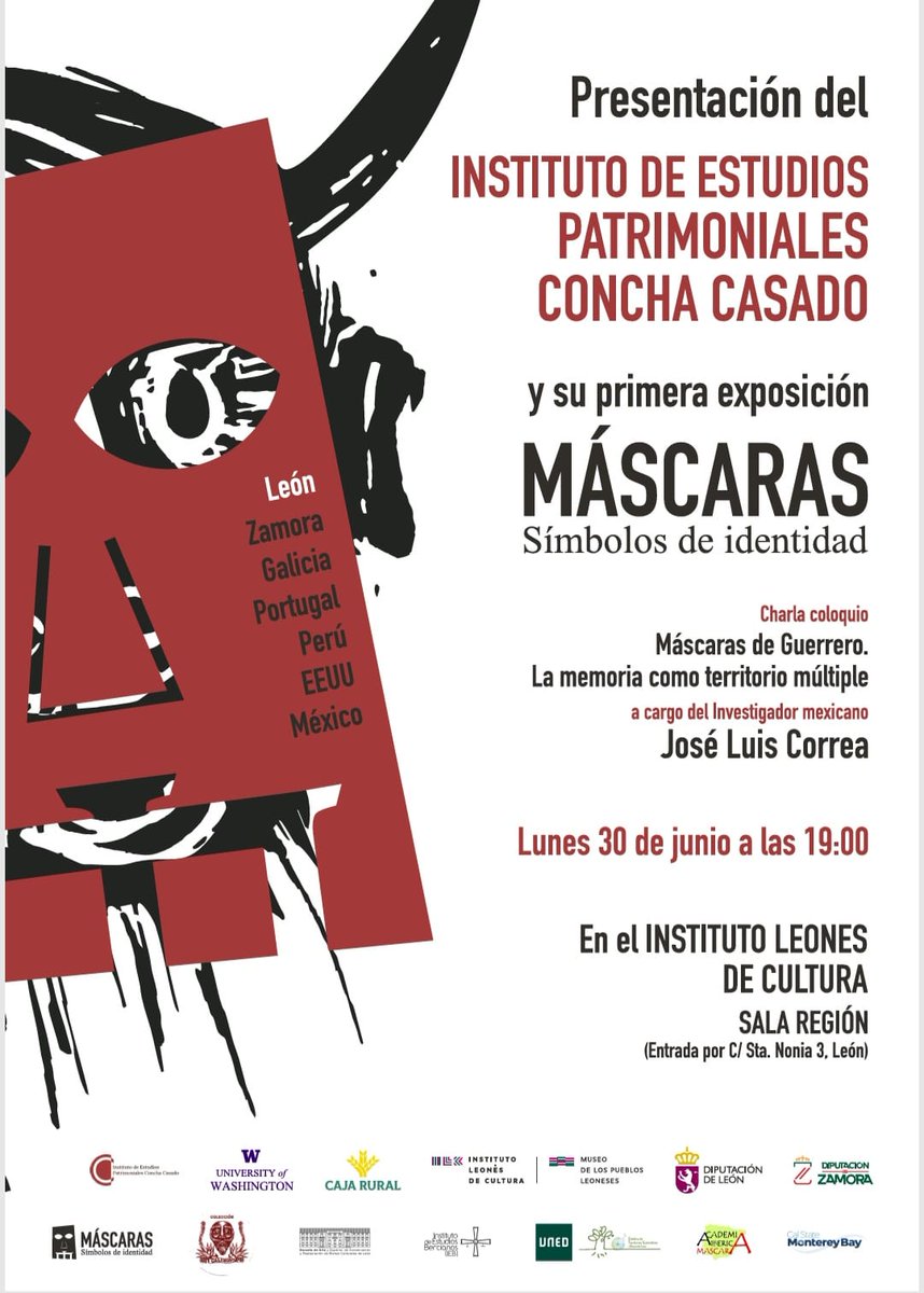 El ILC acoge la presentación del Instituto de Estudios Patrimoniales Concha Casado.

➡️ Entidad dedicada a investigar, difundir y poner en valor el patrimonio cultural inmaterial leonés.

🗓️ Lunes 30 de junio 
⏰ 19.00 h
📍 Sala Región del ILC (c/ Santa Nonia, 3, León)