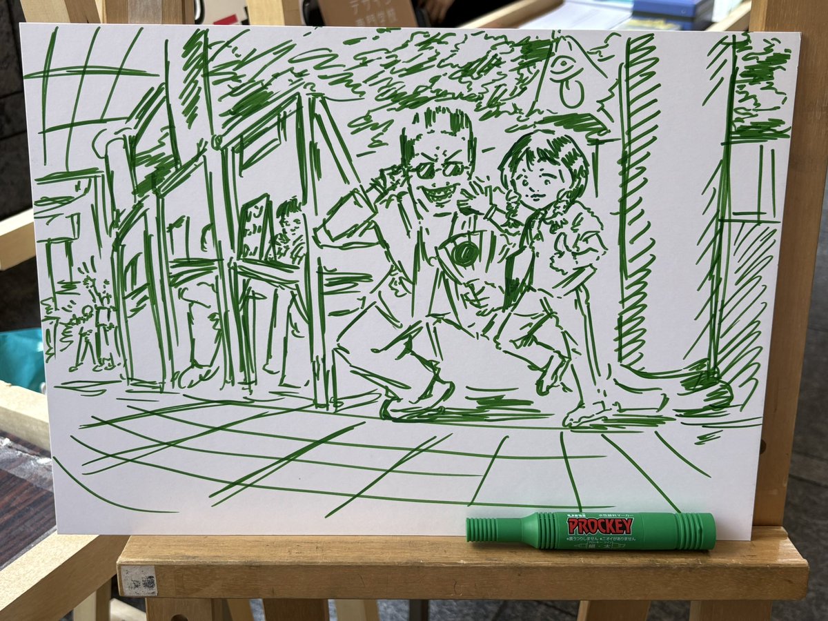 留学生によるライブペイントも
やってます⭐︎