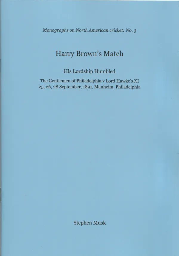 Martin Chandler (@fredfertang) on Twitter photo This one sets the time machine to 1897, and takes readers to the ground of Germantown Cricket Club in Philadelphia <a href="/CricketWebNet/">CricketWeb</a> <a href="/Cricket_Books/">Cricket Bookseller</a> cricketweb.net/books/harry-br… This one sets the time machine to 1897, and takes readers to the ground of Germantown Cricket Club in Philadelphia <a href="/CricketWebNet/">CricketWeb</a> <a href="/Cricket_Books/">Cricket Bookseller</a> cricketweb.net/books/harry-br…