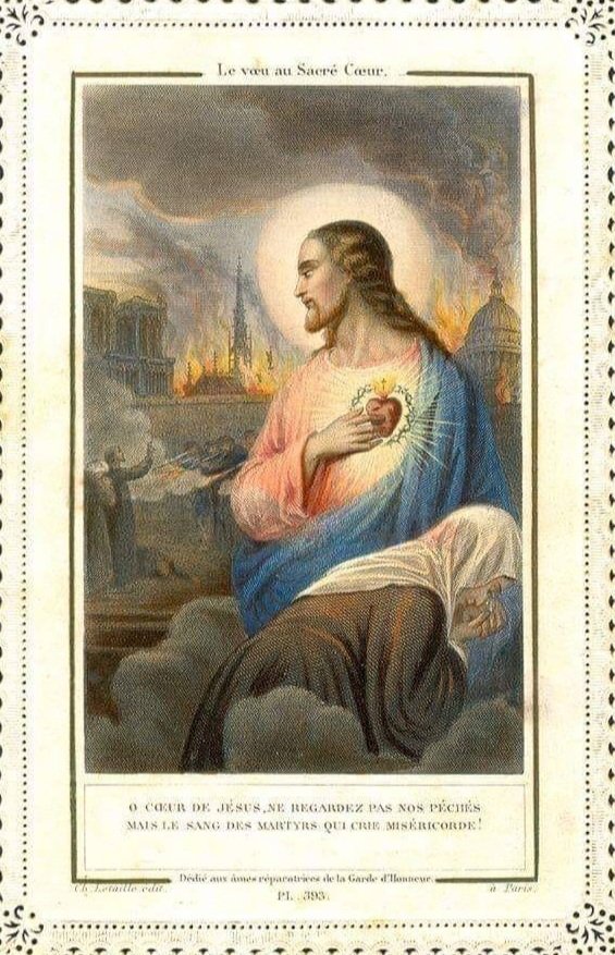 Cassandre_57's tweet image. Notre cri d'#Espérance en ce dimanche 29 Juin, solennité du Sacré-Cœur de Jésus et fête des saints apôtres Pierre et Paul : 𝐐𝐮𝐞 𝐥𝐞 𝐒𝐚𝐜𝐫𝐞́-𝐂œ𝐮𝐫 𝐝𝐞 𝐉𝐞́𝐬𝐮𝐬 𝐫𝐞̀𝐠𝐧𝐞 𝐬𝐮𝐫 𝐥𝐚 𝐅𝐫𝐚𝐧𝐜𝐞 ! 🇨🇵⚜️ 𝐕𝐢𝐯𝐞 𝐥𝐞 𝐂𝐡𝐫𝐢𝐬𝐭 𝐪𝐮𝐢 𝐚𝐢𝐦𝐞 𝐭𝐨𝐮𝐣𝐨𝐮𝐫𝐬…
