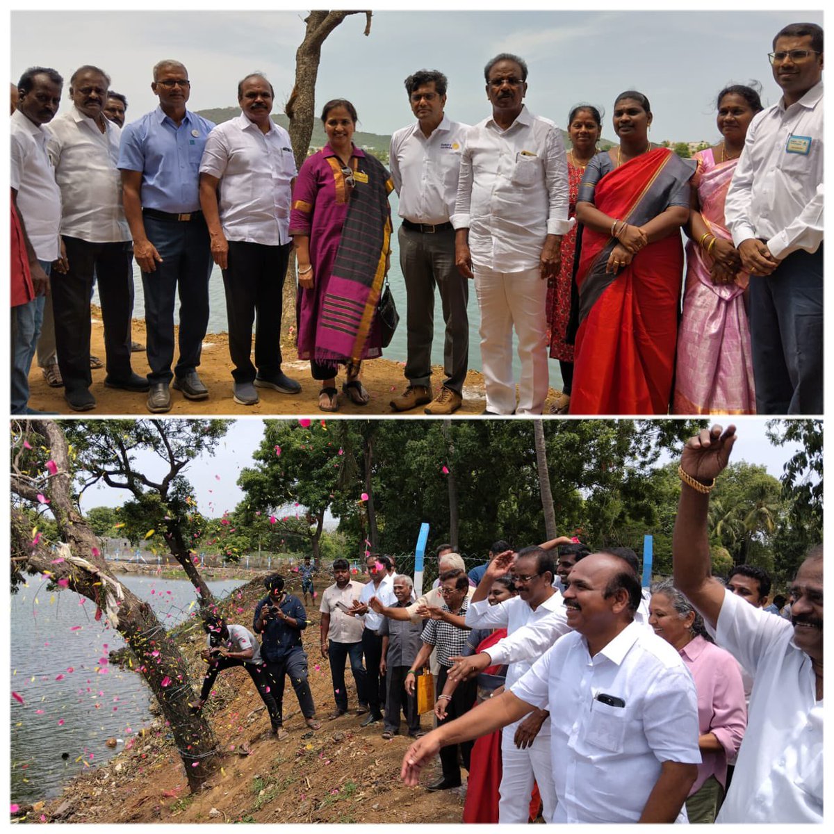 தாம்பரம் சட்டமன்ற தொகுதியில், ROTARY CLUB - EXNORO INTERNATIONAL FOUNDATION* முன்னெடுப்பில், RIALTO, DELPHI-டிவிஎஸ் ஆகிய நிறுவனங்களின் (CSR FUND) பங்களிப்புடன் ரூ.55இலட்சம் மதிப்பீட்டில் மறுசீரமைக்கபட்ட பழைய பெருங்களத்தூர் ஏரியை பொதுமக்களுக்கு பயன்பாட்டிற்கு திறந்து வைத்தப்போது.