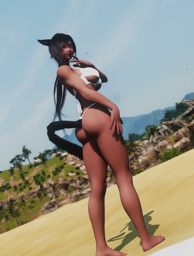 Unfortunately haven't been able to get into the #ffxivsummerbash but wanted to join in on the beach photos! (hopefully ok despite not being able to get in)

#GPOSER #FFXIVScreenshots